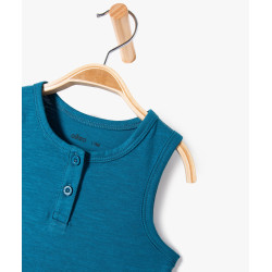 TEE-SHIRT BLEU FONCE Coton