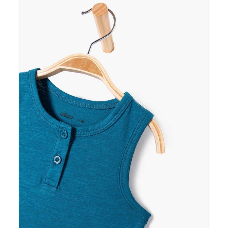 TEE-SHIRT BLEU FONCE Coton