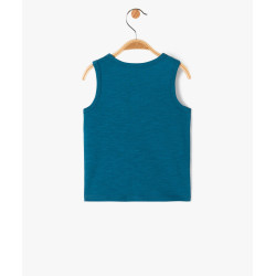 TEE-SHIRT BLEU FONCE Coton