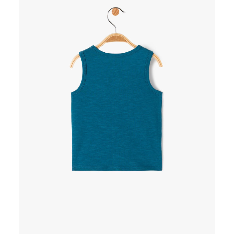 TEE-SHIRT BLEU FONCE Coton