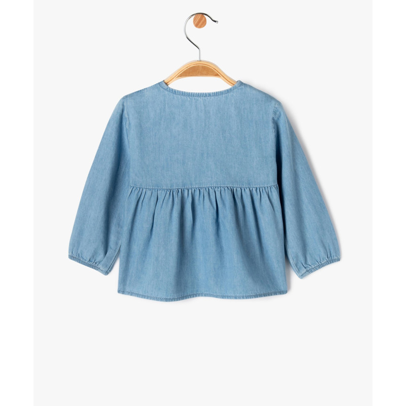 BLOUSE BLEU DENIM Coton BLOUSE BLEU DENIM Coton