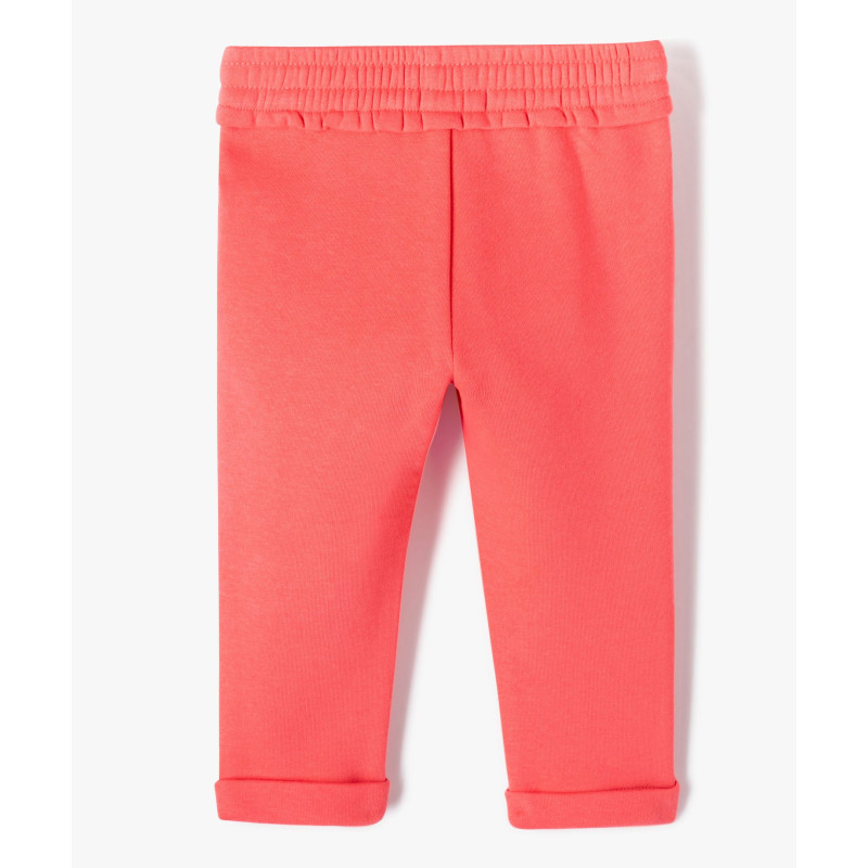 PANTALON ROSE FONCE Coton