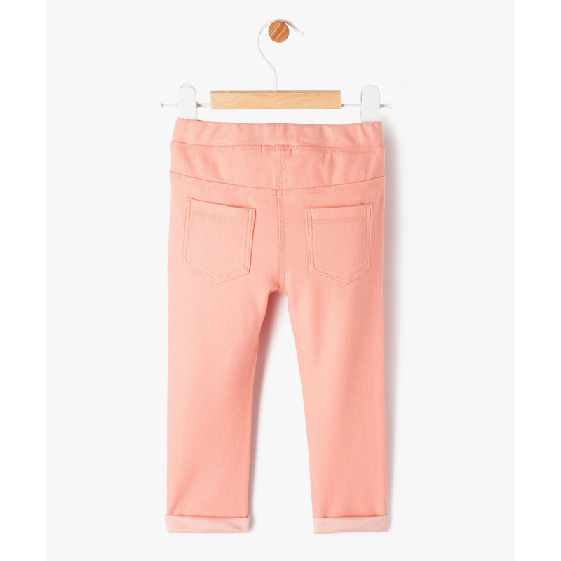 PANTALON ROSE NACRE Coton PANTALON ROSE NACRE Coton