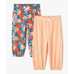 PANTALON ORANGE/IMPRIME Coton