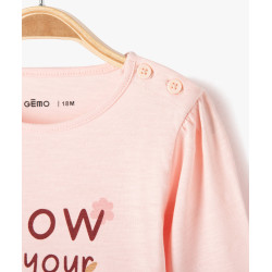 TEE-SHIRT ROSE Coton