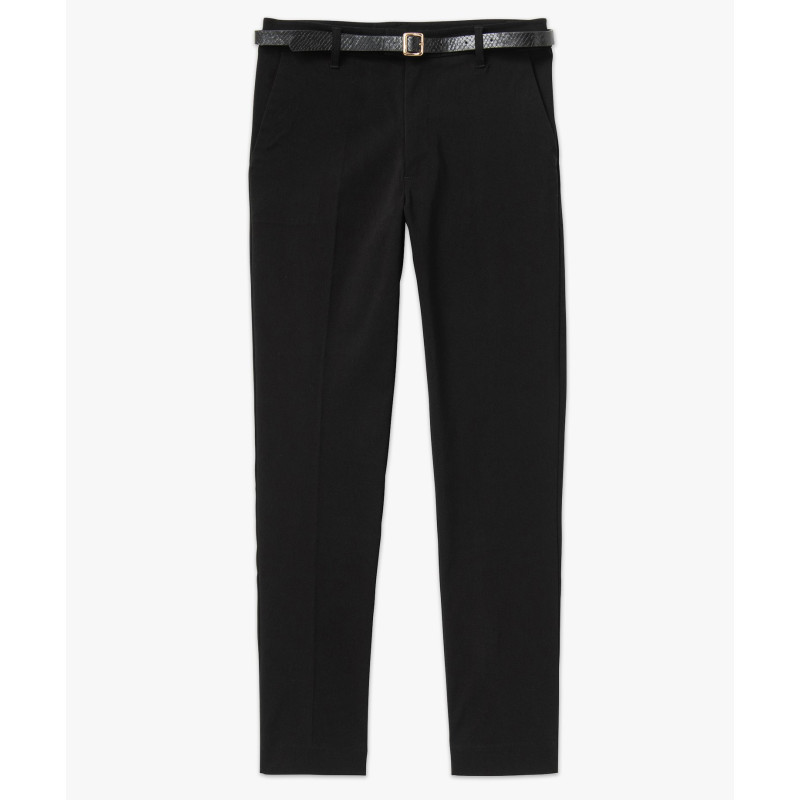 PANTALON NOIR Viscose Polyester