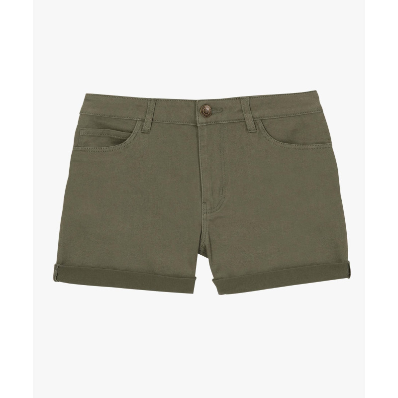 SHORT OLIVE Coton