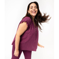 BLOUSE VIOLET Viscose