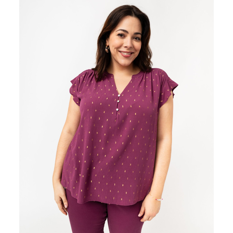 BLOUSE VIOLET Viscose