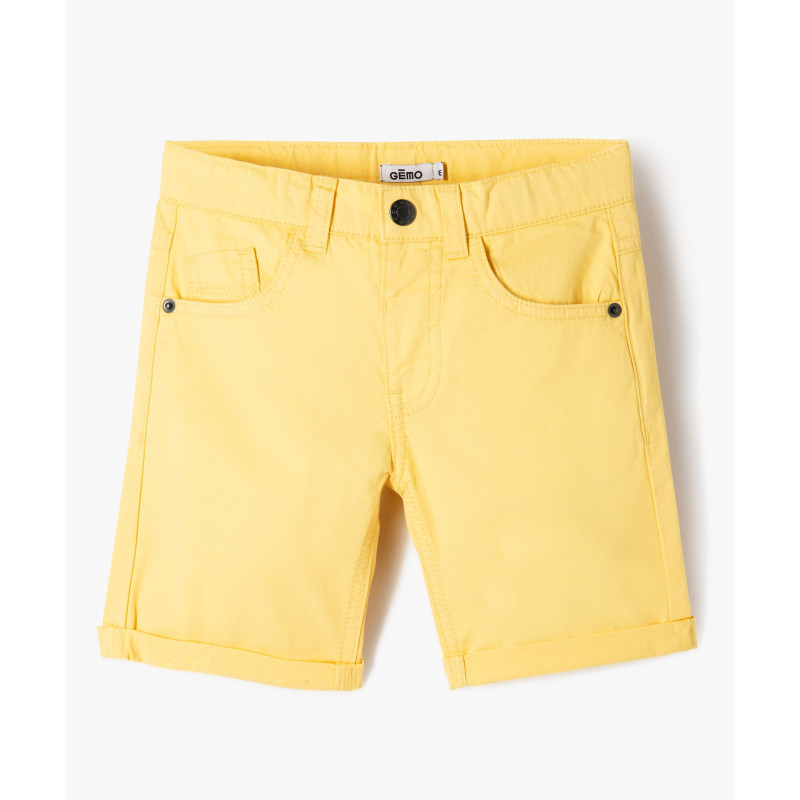 BERMUDA JAUNE SOLEIL Coton