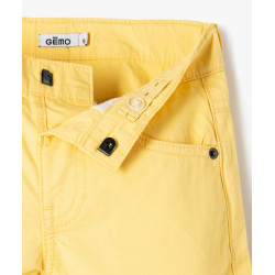 BERMUDA JAUNE SOLEIL Coton