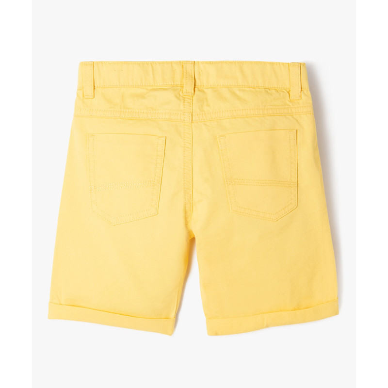 BERMUDA JAUNE SOLEIL Coton