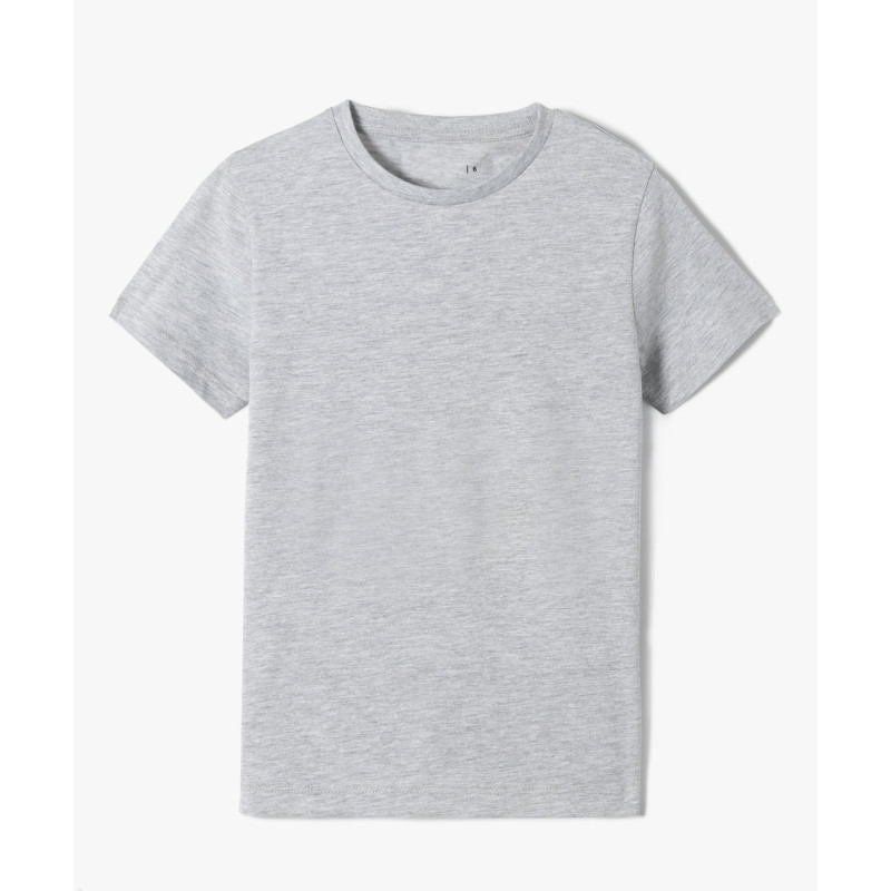 TEE-SHIRT GRIS MOYEN Coton