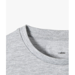 TEE-SHIRT GRIS MOYEN Coton