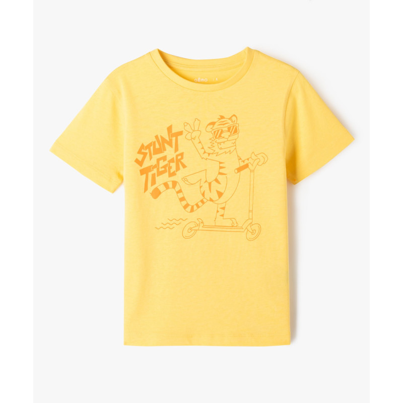 TEE-SHIRT JAUNE Coton