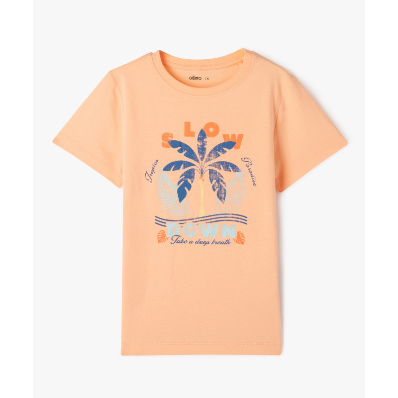 TEE-SHIRT ORANGE Coton