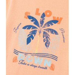 TEE-SHIRT ORANGE Coton