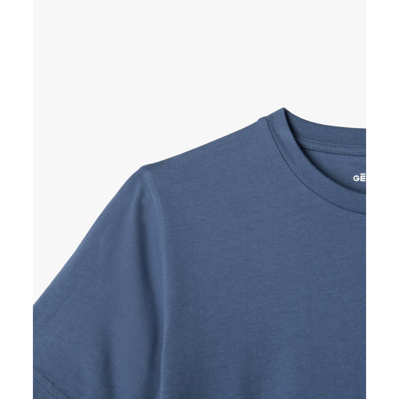 TEE-SHIRT BLEU OCEAN Coton