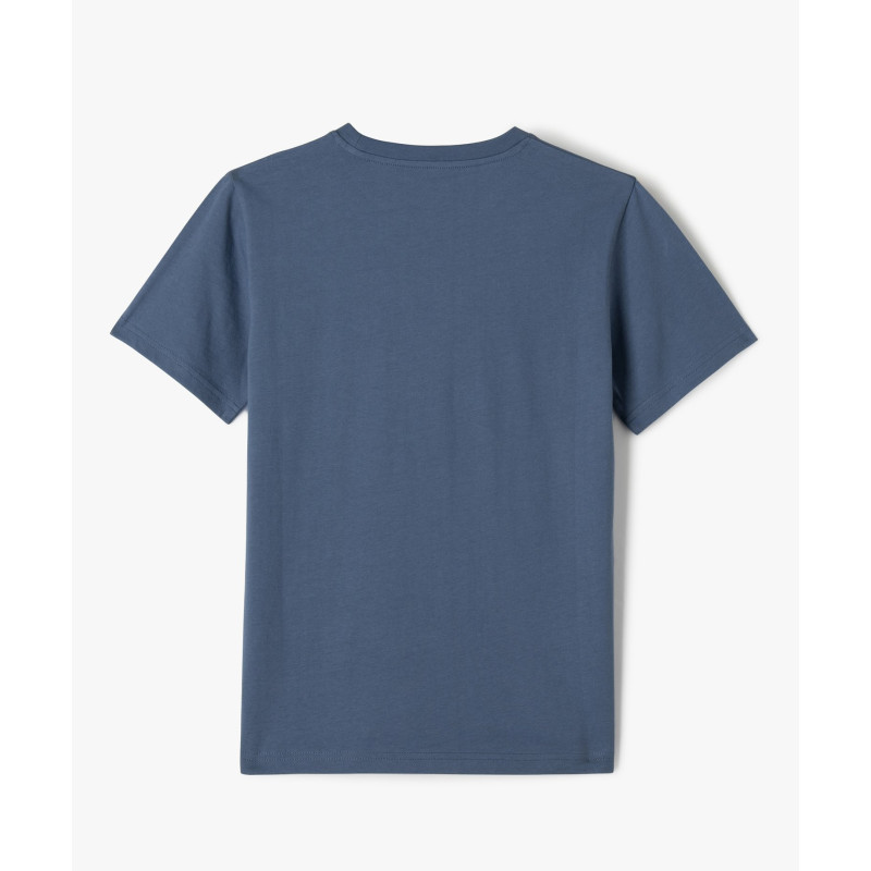 TEE-SHIRT BLEU OCEAN Coton