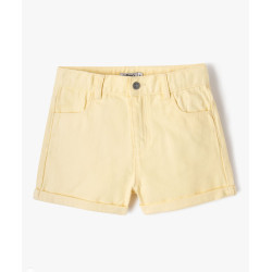 SHORT JAUNE Coton