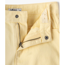 SHORT JAUNE Coton