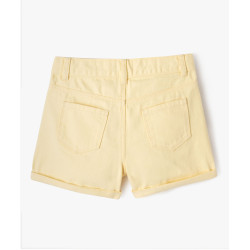 SHORT JAUNE Coton