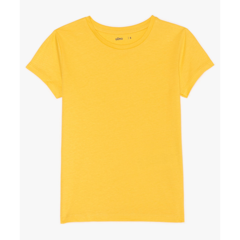 TEE-SHIRT JAUNE SOLEIL Coton