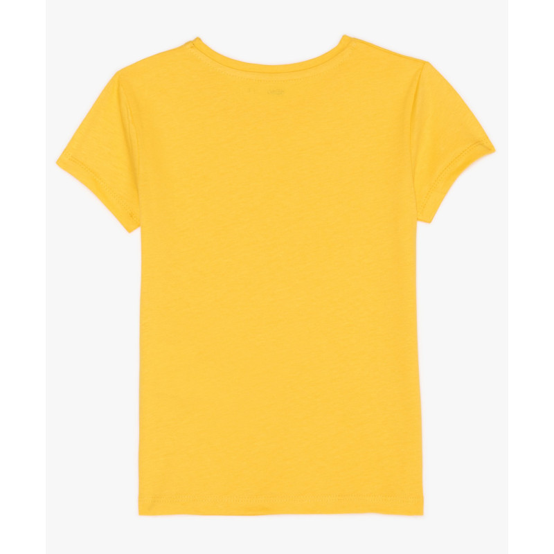 TEE-SHIRT JAUNE SOLEIL Coton