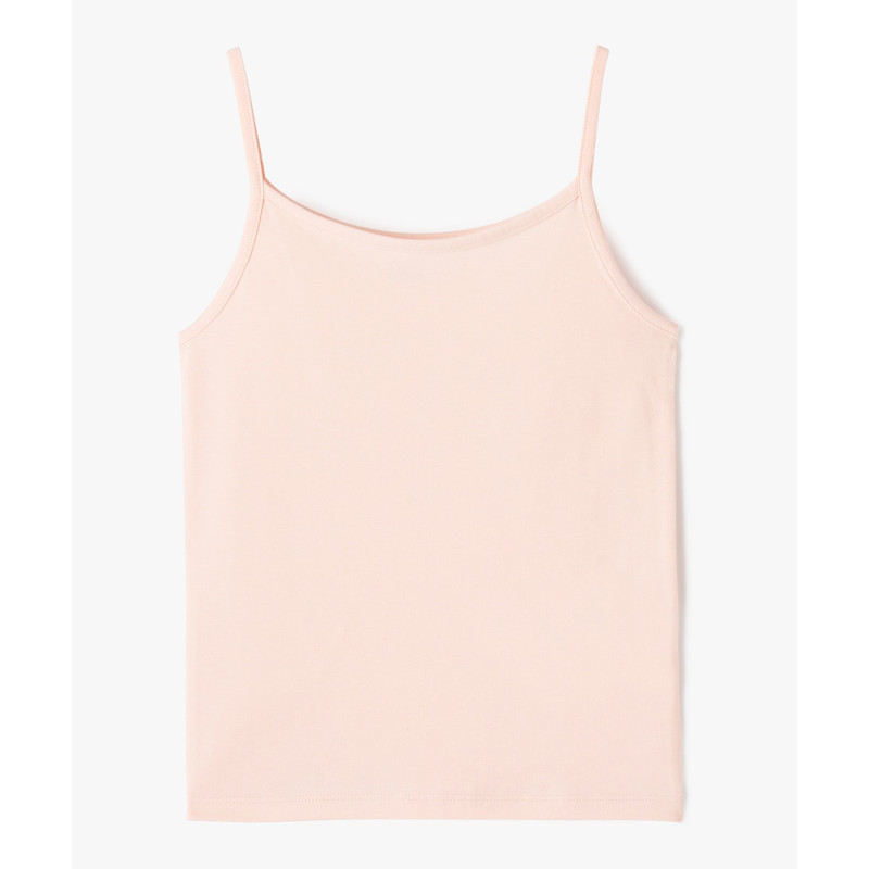 TEE-SHIRT ROSE PALE Coton