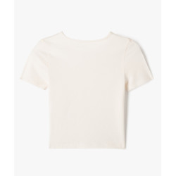 TEE-SHIRT ECRU Coton