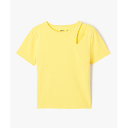 TEE-SHIRT JAUNE Coton