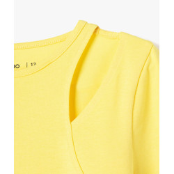 TEE-SHIRT JAUNE Coton