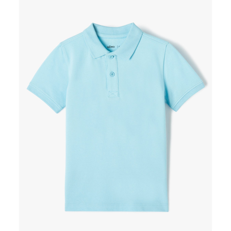 POLO BLEU CIEL Coton