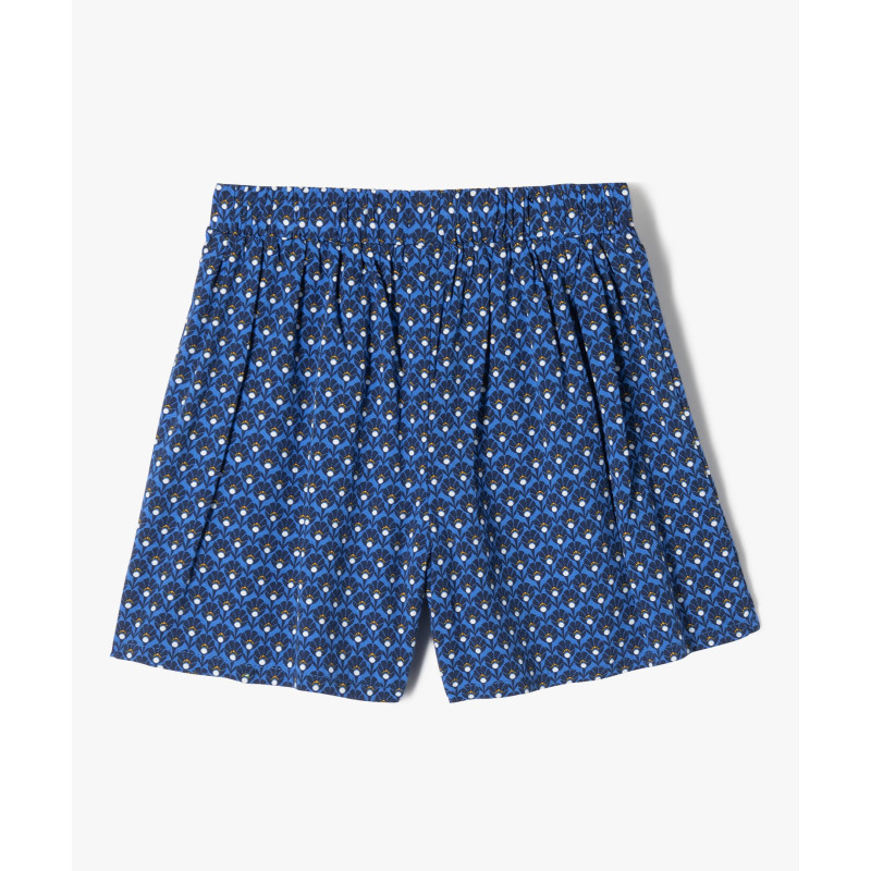 SHORT BLEU C Viscose