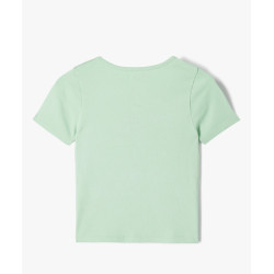 TEE-SHIRT VERT CLAIR Coton