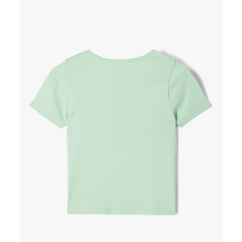 TEE-SHIRT VERT CLAIR Coton