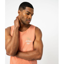 Débardeur coupe droite en coton avec broderie homme Débardeur coupe droite en coton avec broderie homme