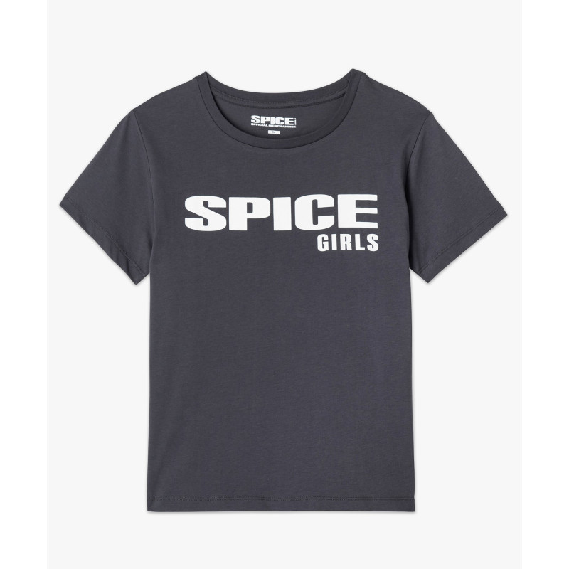 Tee-shirt à manches courtes imprimé devant et dos femme - Spice Girls