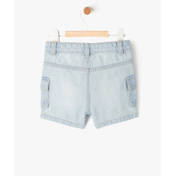 Short en jean avec poches à rabat bébé garçon - LuluCastagnette Short en jean avec poches à rabat bébé garçon - LuluCastagnette