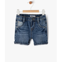 Short en jean dÃ©lavÃ© bÃ©bÃ© garÃ§on