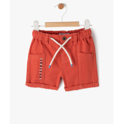 Bermuda en toile de coton bÃ©bÃ© garÃ§on - LuluCastagnette