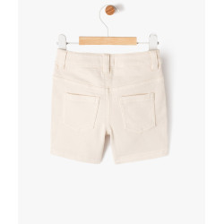 Short slim uni en toile extensible bébé garçon Short slim uni en toile extensible bébé garçon