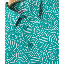 Chemise à manches courtes imprimée bébé garçon Chemise à manches courtes imprimée bébé garçon