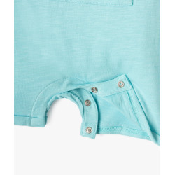 Salopette courte bébé garçon en jersey de coton Salopette courte bébé garçon en jersey de coton