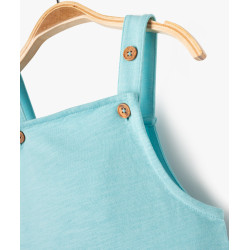 Salopette courte bébé garçon en jersey de coton Salopette courte bébé garçon en jersey de coton