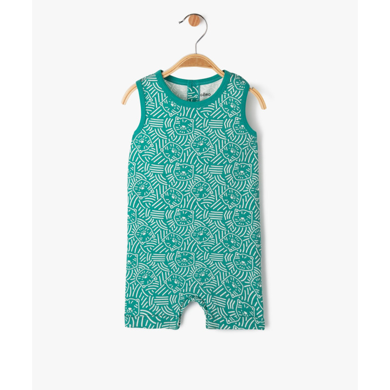 Combishort imprimé en coton bébé garçon Combishort imprimé en coton bébé garçon