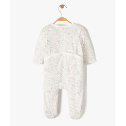 Pyjama bébé imprimé avec inscription sur le buste