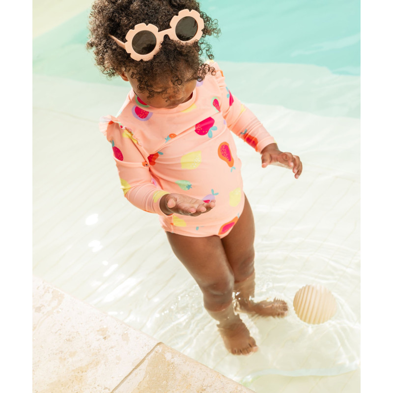 Tee-shirt de bain anti UV à motifs fruits bébé fille Tee-shirt de bain anti UV à motifs fruits bébé fille