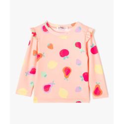 Tee-shirt de bain anti UV à motifs fruits bébé fille Tee-shirt de bain anti UV à motifs fruits bébé fille