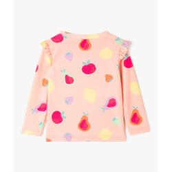 Tee-shirt de bain anti UV à motifs fruits bébé fille Tee-shirt de bain anti UV à motifs fruits bébé fille